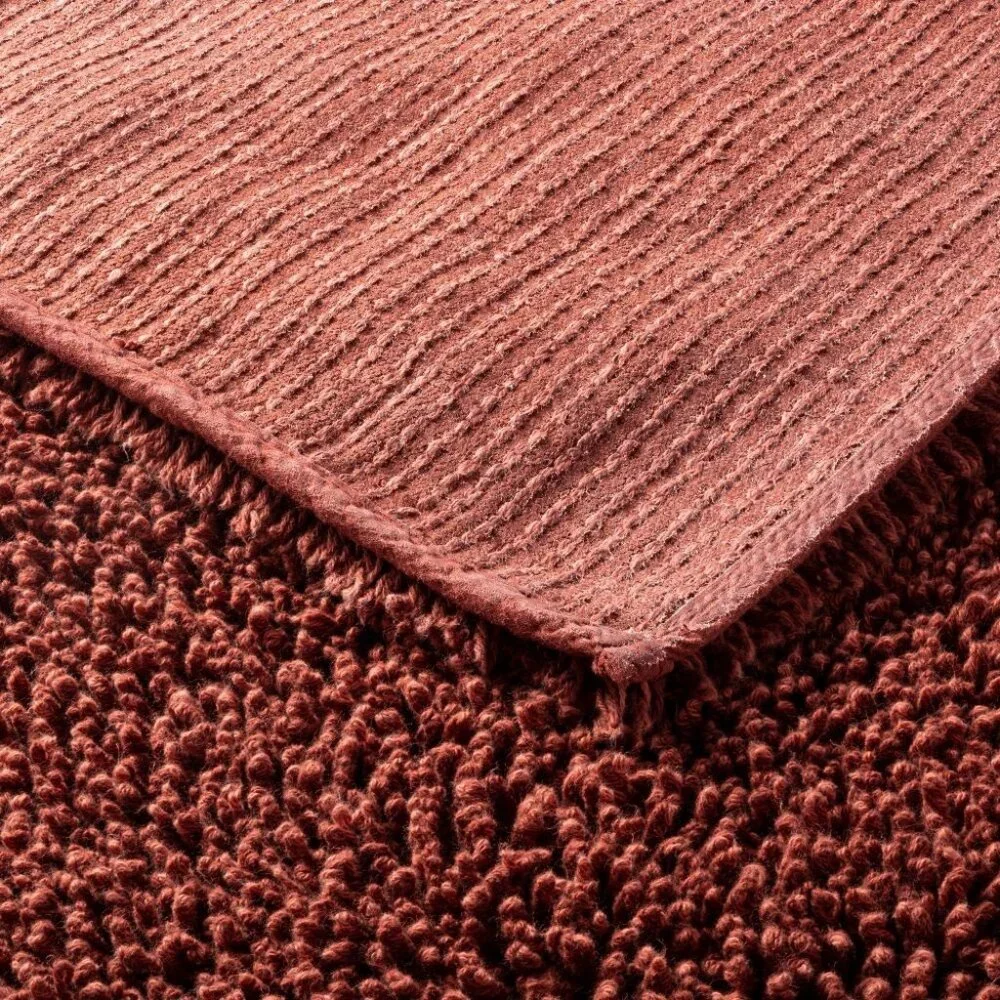 Casaluna 21 in x 34 in Mélange Looped Bath Rug, Clay 100% Cotton